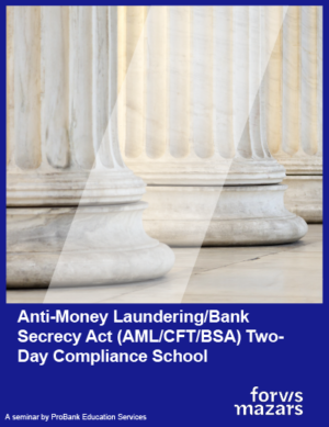 Anti-Money Laundering Bank Secrecy Act two day